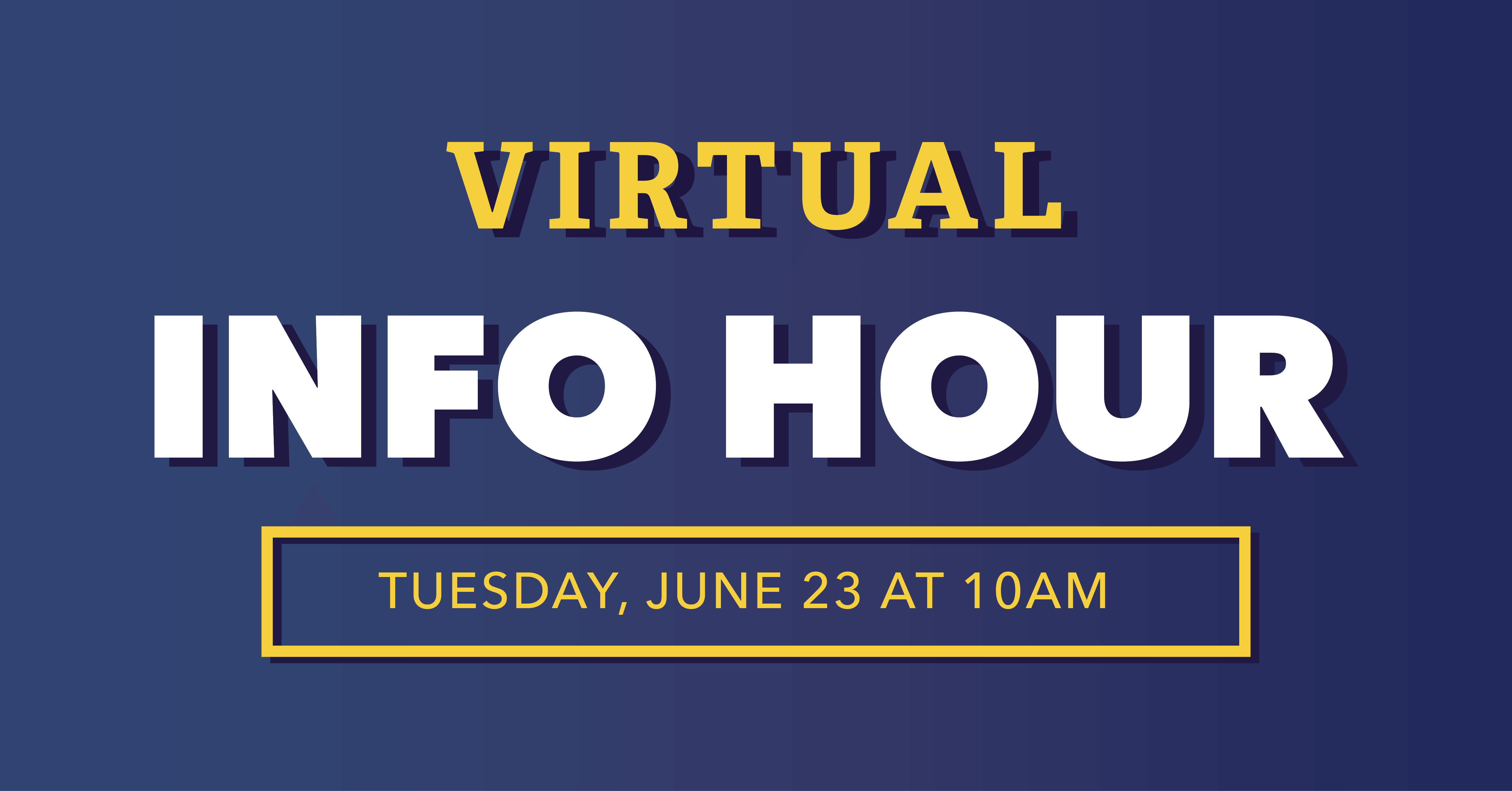 Virtual Info Hour Event Image