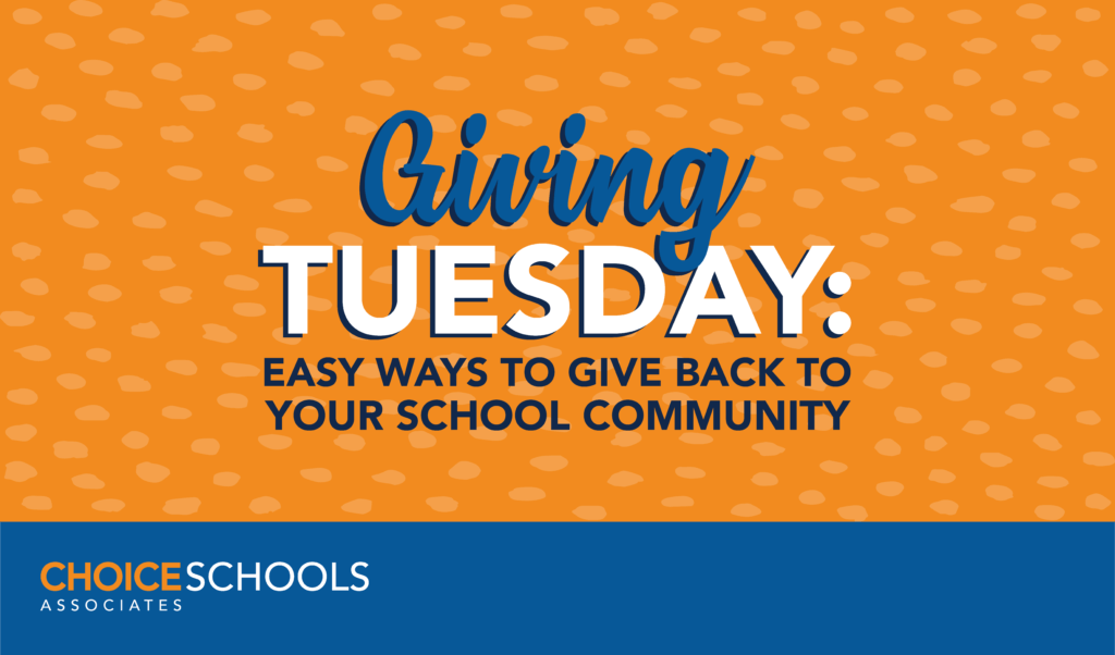 Giving Tuesday: Easy Ways to Give Back to your School Community