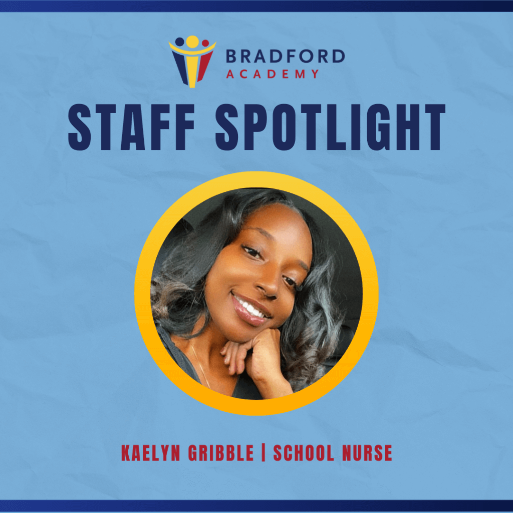 Photo of Bradford Academy School Nurse Kaelyn Gribble for Staff Spotlights
