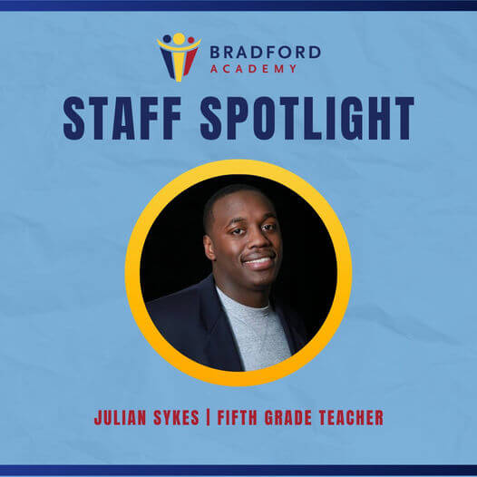 Photo of Bradford Academy Fifth Grade Teacher Julian Sykes