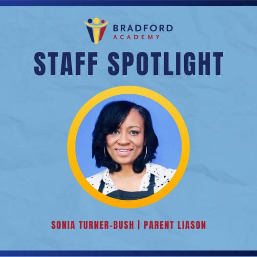 Photo of Bradford Academy Parent Liaison Mrs. Turner-Bush for staff spotlight