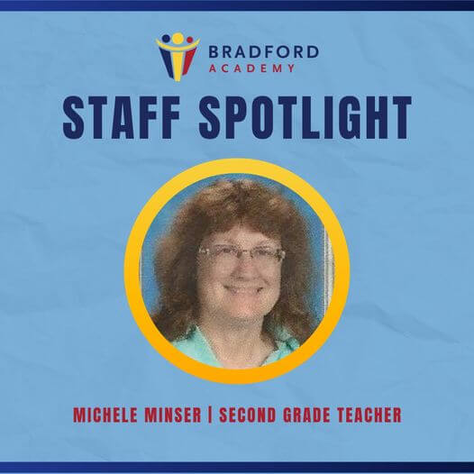 Photo of Bradford Academy Second Grade Teacher Michele Minser for staff spotlight