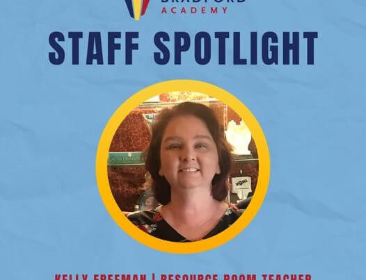Photo of Bradford Academy Resource Room Teacher Kelly Freeman for staff spotlights
